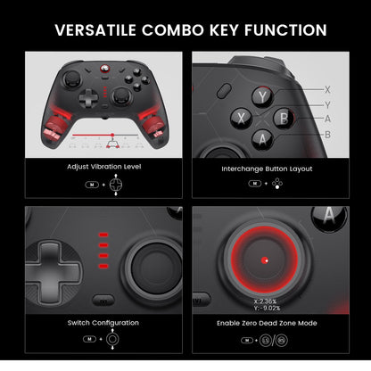 New Gamesir Cyclone 2 Wireless Controller with  Hall effect Controller for PC Steam Switch ios Andrioid Optional base