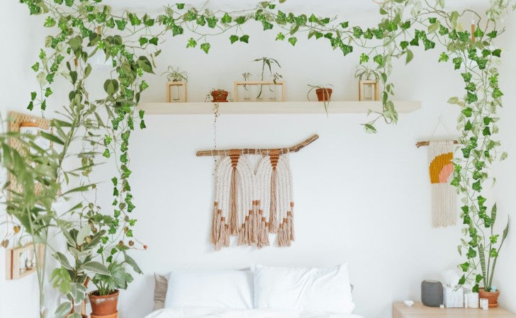 2.1M Green Ivy Leaf Hanging Vine Artificial Garland Silk Wall Plant Home Garden Decoration Wedding Party DIY Fake Wreath Leaves