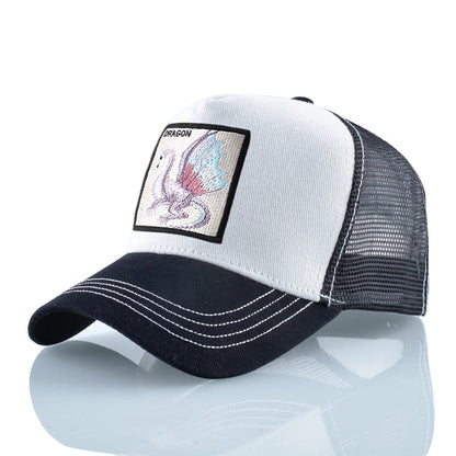 TQMSMY Boné de Beisebol Bordado com Dragão Masculino, Chapéus Casuais para Exteriores com Viseira, Bonés Trucker Snapback Femininos, Unissex Hip Hop Drake Bones
