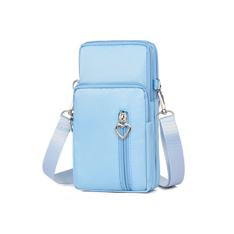 Men's multi-functional and women's simple mobile phone small bag, a niche crossbody bag for daily commuting