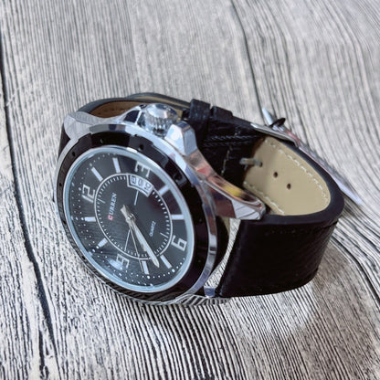 CURREN 8124,8208,8192,8230 Factory Watch Men Calendar Sport Military Male Clock Brand Luxury Origianl PU Leather Band Wristwatch