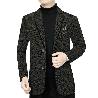 The new Chenier suit is a high-quality men's fashionable business trend stylish suit jacket for spring and autumn