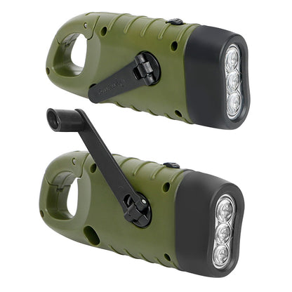 Solar Led Flashlights Portable Hand Cranked Dynamo Torch for Outdoor Riding Camping Power Hiking Long-range Emergency Lantern