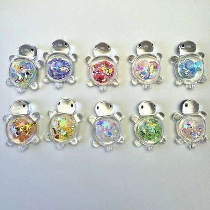 10-50pcs 2025Party Favors Mini Luminous Transparent Turtle Cute Cream Glue Accessories Student Party Desktop Decoration Toys