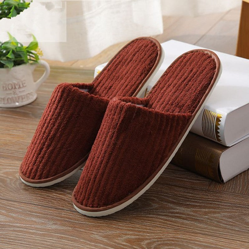 5 Pairs/Lot Mix Colors Men Women Disposable Hotel Slippers Cotton Slides Home Travel SPA Slipper Hospitality Cheap Footwear