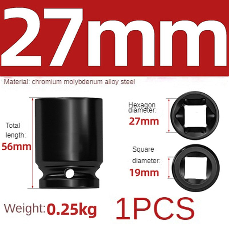 Conjunto de Soquetes Sextavados Reforçados de 3/4 de Polegada 17-50mm, Chave Pneumática, Conjunto de Bicos, Ferramentas de Mecânico, Ferramenta Manual