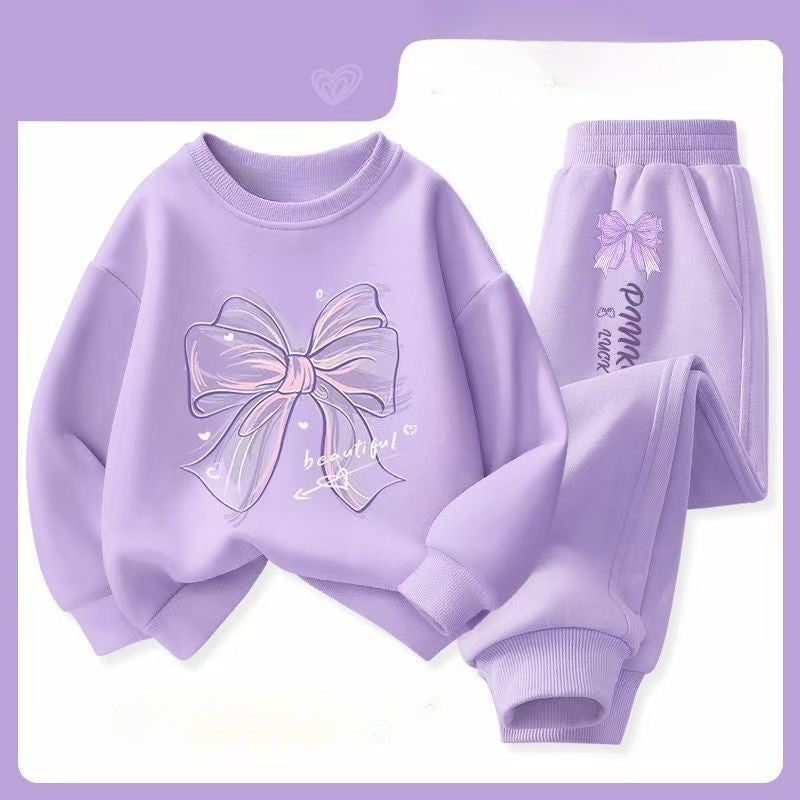 Autumn Baby Boy Clothes Fashion Printed T-shirts and Pants 2 Pieces Set Children Girls Casual Top Bottom Outfits Tracksuits