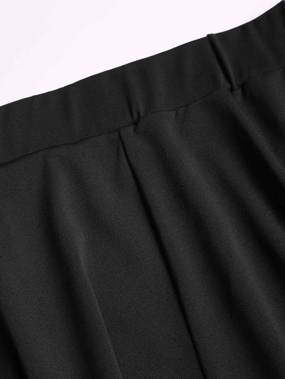 2025 European and American fashion summer new large size girls Gothic mini skirt high waist plaid A-line