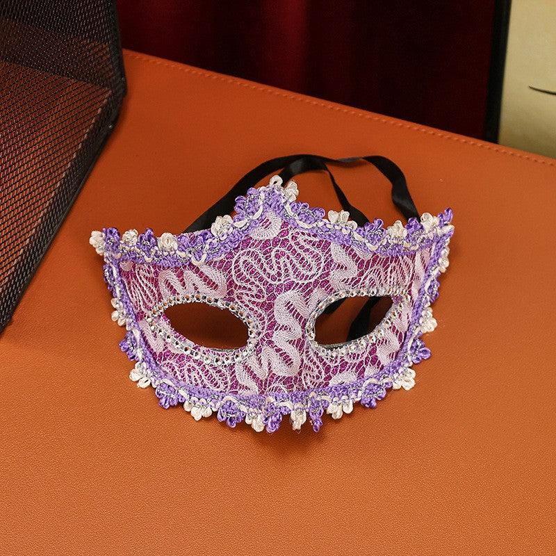 High-End Makeup Ball Mask, Half-Face Party Costume Accessory, Unisex Design for Birthdays & Festivals, Perfect for Men & Women