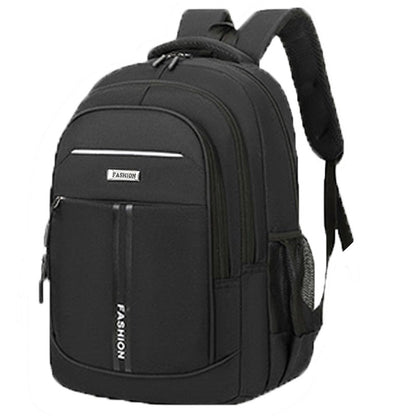 Neutral style backpack for men and women, with multi-layer zippers, suitable for students' school bags and travel bags.