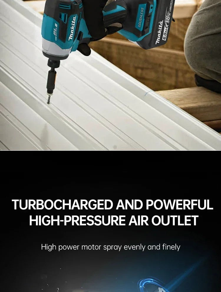 2025 Makita DTD173 bule 18v Brushless Lithium-ion Impact Driver Power Tool Ferramenta Multifuncional, Broca, Ferramenta Elétrica