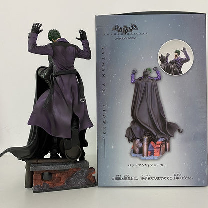 Boneco Articulado Batman VS Coringa Coleção Arkham Brinquedos Modelo Quadrinhos Anime Bruce Wayne Coringa Estatueta Com Base Estátua Grande