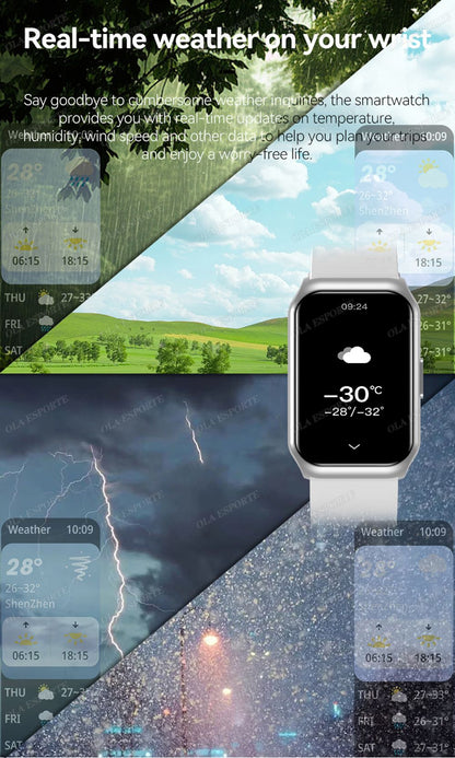 New Curved Screen Smart Watch 2025 For Health Watch Heart Rate Blood Oxygen/Pressure Sleep Monitor Sports Waterproof Smartwatch