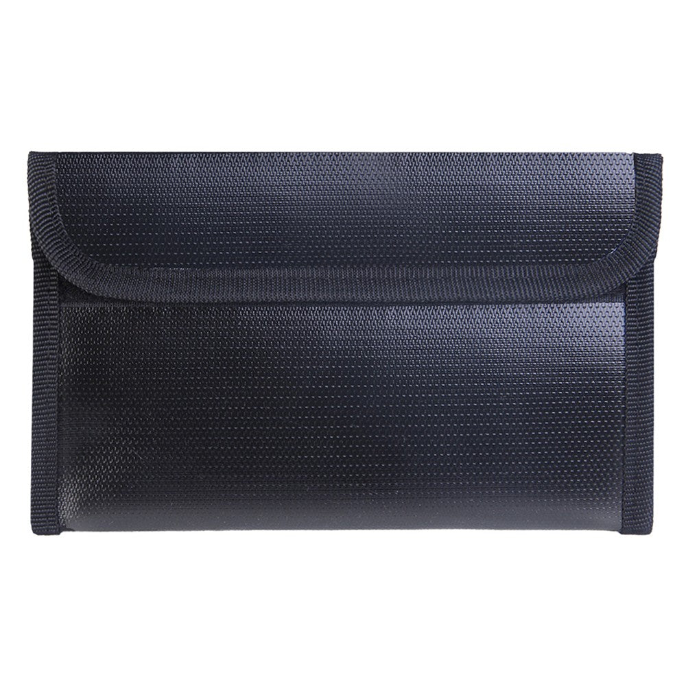 FZCSPEED Fireproof & Waterproof Bag, File Storage Bag with Zipper for Certificates, Money, Cards(black,silver)