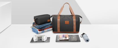 Melalenia Luggage Sets 7 Piece Hard Shell Carry on Suitcase with Spinner Wheels and TSA Lock, Lightweight Travel Duffel Bag