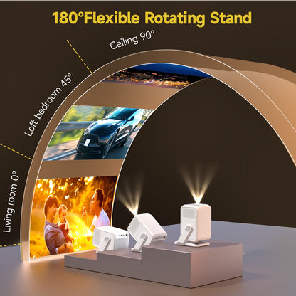 Projetor Portátil Magcubic HY310X 4K 420 ANSI Lumens WiFi 6 Foco Automático Android 11 Suporta Projetor Full HD 1080P para Cinema Doméstico e ao Ar Livre