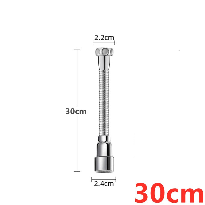 Extensor Universal de Torneira de Aço Inoxidável com Aerador de Bico Anti-respingo e Mangueira de Extensão para Pia de Cozinha