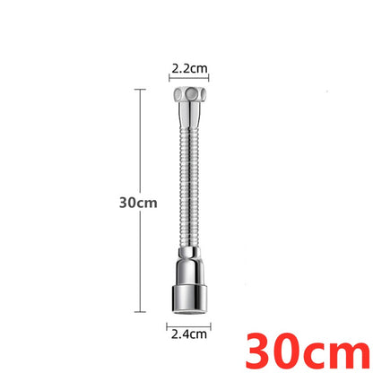 Extensor Universal de Torneira de Aço Inoxidável com Aerador de Bico Anti-respingo e Mangueira de Extensão para Pia de Cozinha