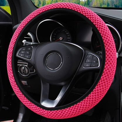 Universal Fashion Car Steering Wheel Cover Without Inner Ring Elastic Grip For Easy Installation And Removal Non Slip