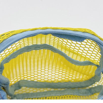 Tofu Bag Mini Zero Wallet Large Capacity Net Fabric Makeup Bag Dopamine Net Fabric Lady's Purse Colorful