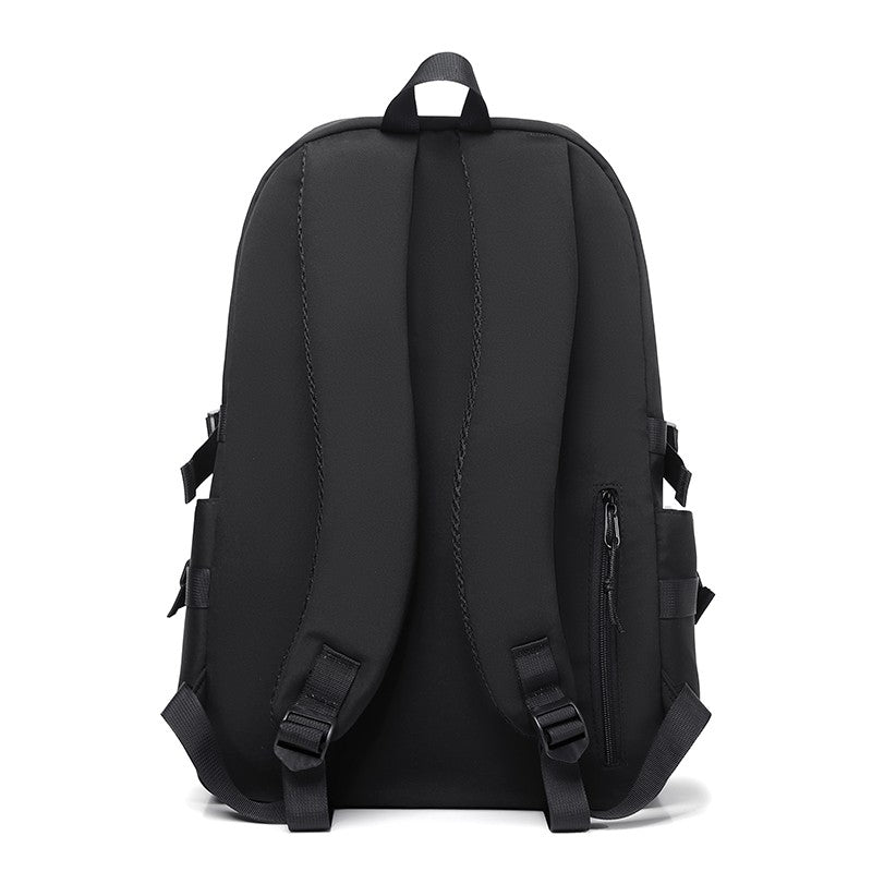 Simple solid color backpack,  travel backpack, plenty of storage space, very suitable for commuting, school, work and going out.