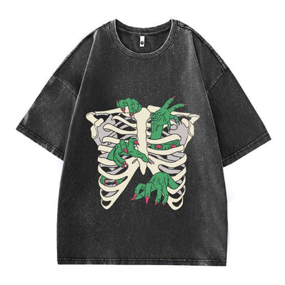 Misfortonez Spider Web Graphic Print Cotton T Shirts for Men 2025 Summer Streetwear Short Sleeve Tees Casual T-shirt Mens