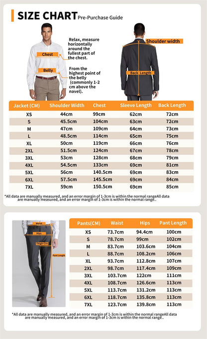 Autumn Winter New Woolen Men's Suit 2 piece Set Tailored suit jacket suit pants Beige Black Men's business suit