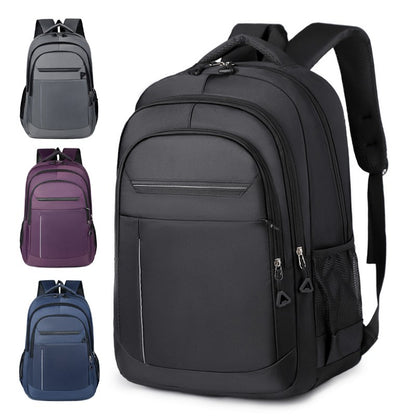Durable Backpack | Universal Leisure Backpack | Multi-Pocket Travel Bag, Suitable for Business Travel, Short Trips - Black