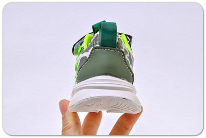 2025 New Disney Boys Led Lighted Shoes Fashion Mickey Children's Casual Sneakers Kids Luminous Shoes Sport Shoes Lighted Shoes