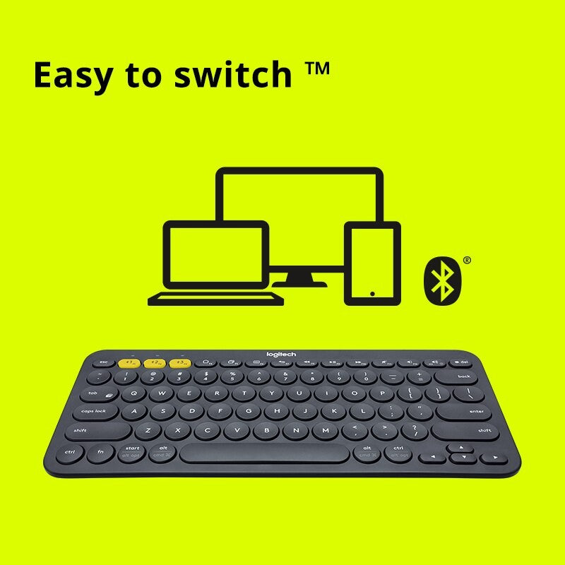 Teclado sem Fio Bluetooth Logitech K380 Vermelho para Tablet iPad Escritório