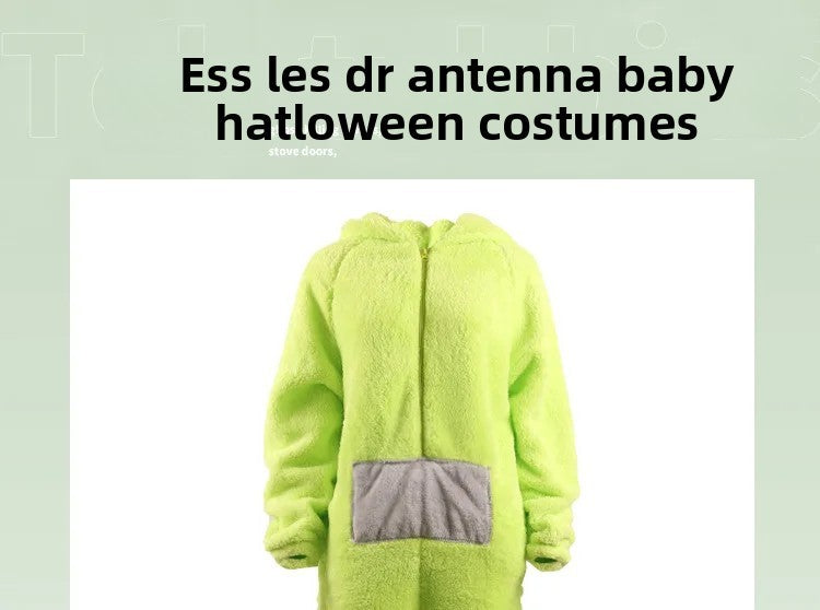 Adorable Baby Antenna Winter Pajamas Adult Children Boys Girls Cartoon Home Clothes Overalls Sleepwear for Teenage Girls