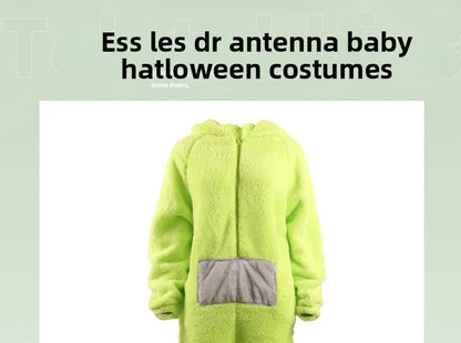 Adorable Baby Antenna Winter Pajamas Adult Children Boys Girls Cartoon Home Clothes Overalls Sleepwear for Teenage Girls