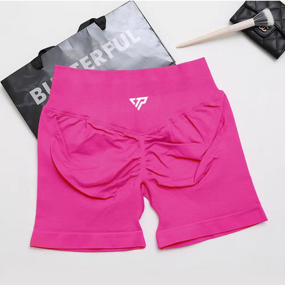 High Quality Women's Sports Stretch Fitness Shorts Yoga Training Running Pilates Tight Yoga Shorts