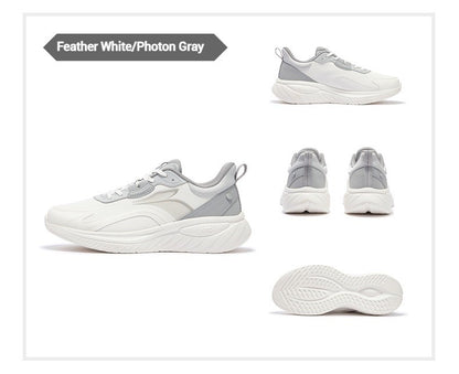 361 Degrees SoftFlow 3 Men's Running Shoes Autumn Leather Lightweight Shock-absorption Fitness Commuting Sneakers Male 672432232