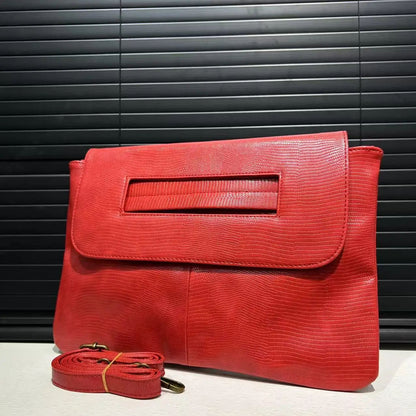 Ladies' fashionable retro snake patterned handbag with high capacity and detachable shoulder strap, single shoulder bag