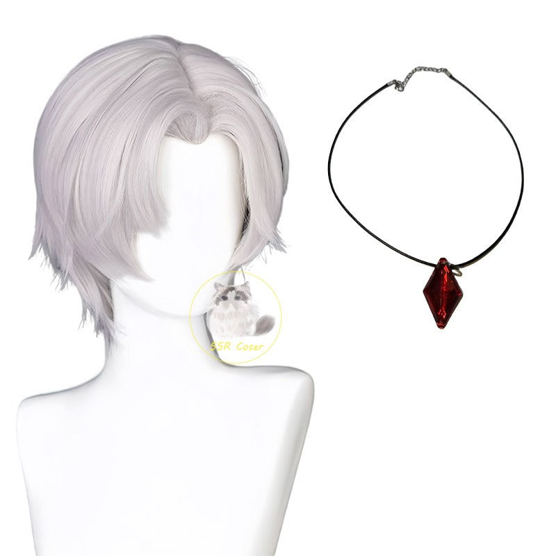 DMC 5 Dante Cosplay Wig Uniform Costumes Disguise for Adult Men Long Windbreaker Gloves Roleplay Outfits Halloween Carnival Suit