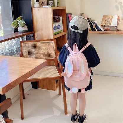 Bolsas de escola infantis de moda, mochilas portáteis de coelho, mochilas de viagem infantis, mochilas escolares fofas para meninos e meninas, bolsa de peito