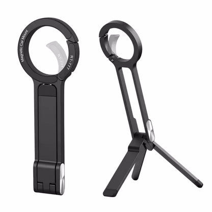 Magnetic Ring Plastic Phone Holder with Adjustable Ring Magnetic Buckle Foldable Phone Holder for Magsafe Mountaineering Buckle