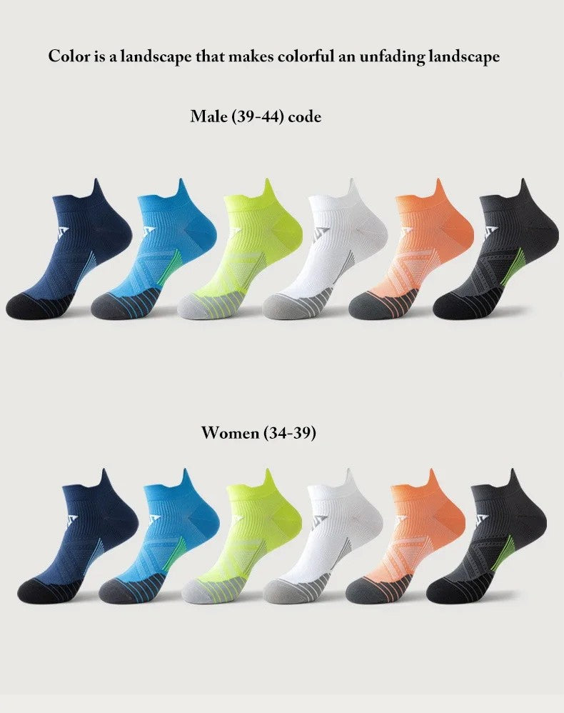 4pairs/Lot Woman Men's Socks Compression Breathable Basketball Sports Cycling Running Towel Socks High Elastic Tube Socks