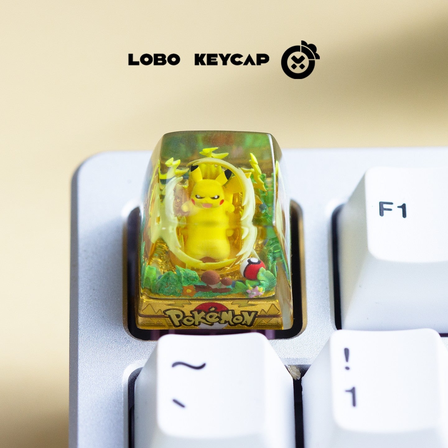 Teclas personalizadas de resina fundida com tema de Pokémon, Pikachu, Gengar para teclado mecânico - Presente personalizado