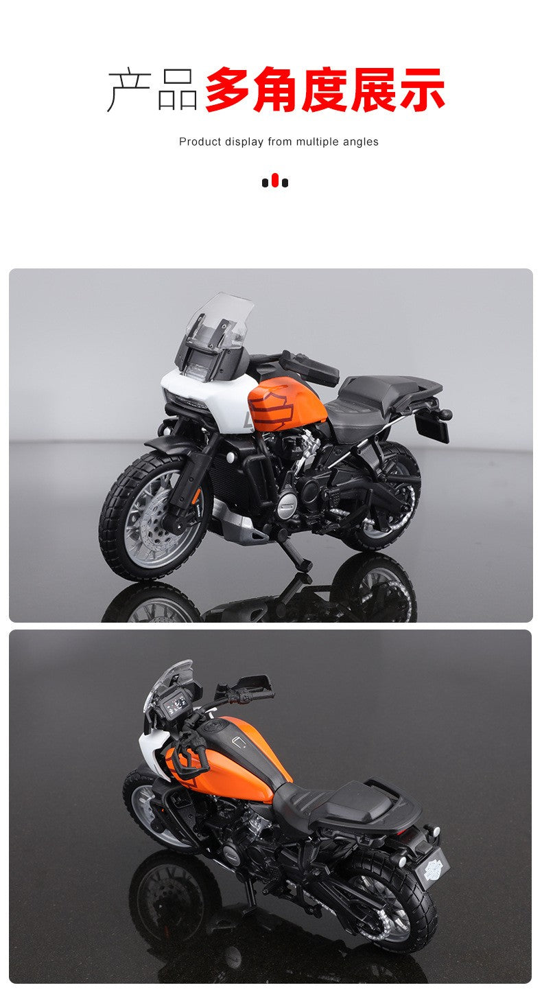 Maisto 1:18 Harley-Davidson Motocicleta 2021 Pan America 1250 Liga Motocicleta Modelo Brinquedo Coleção de Carros