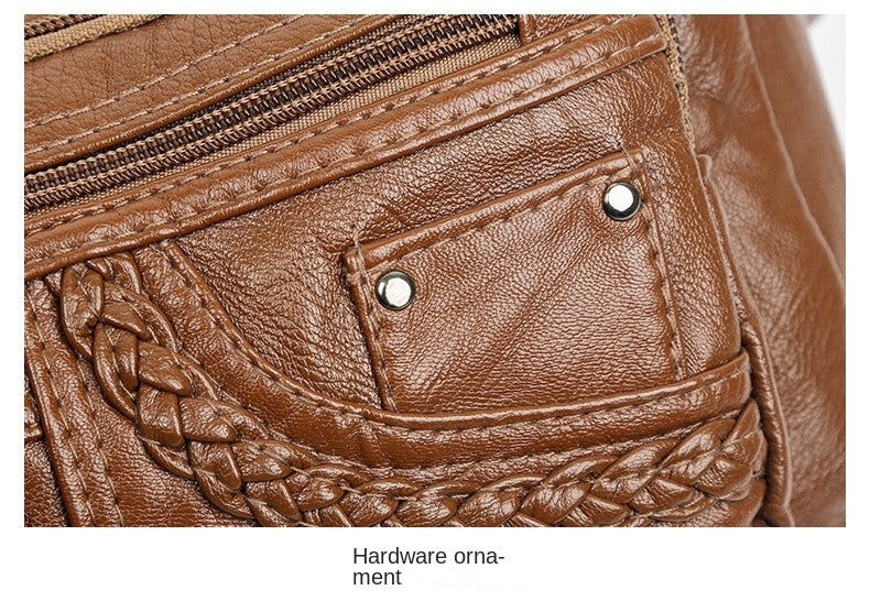 New Arrival Crossbody Shoulder Bag Soft Washed Leather Women's Mini Bag Versatile Handbag