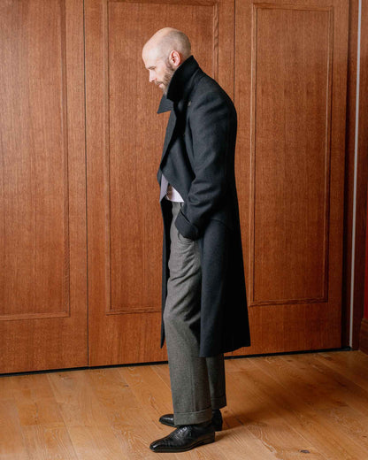 Woolen Blend Coat Men Over Jacket Overcoat Fashion Double Breasted Long Plus Size Warm Formal Business Tailored Costume Wear