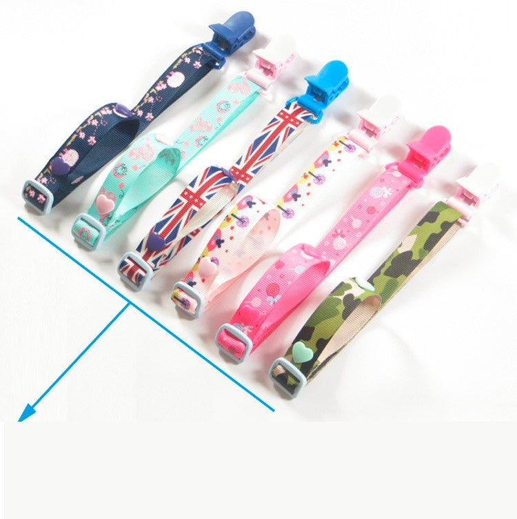 Sutoyuen 40pcs Hot D Shape Kam Plastic Pacifier Clips Plastic Baby Soother Dummy Suspender Chain Holder Clips for 20mm Ribbon