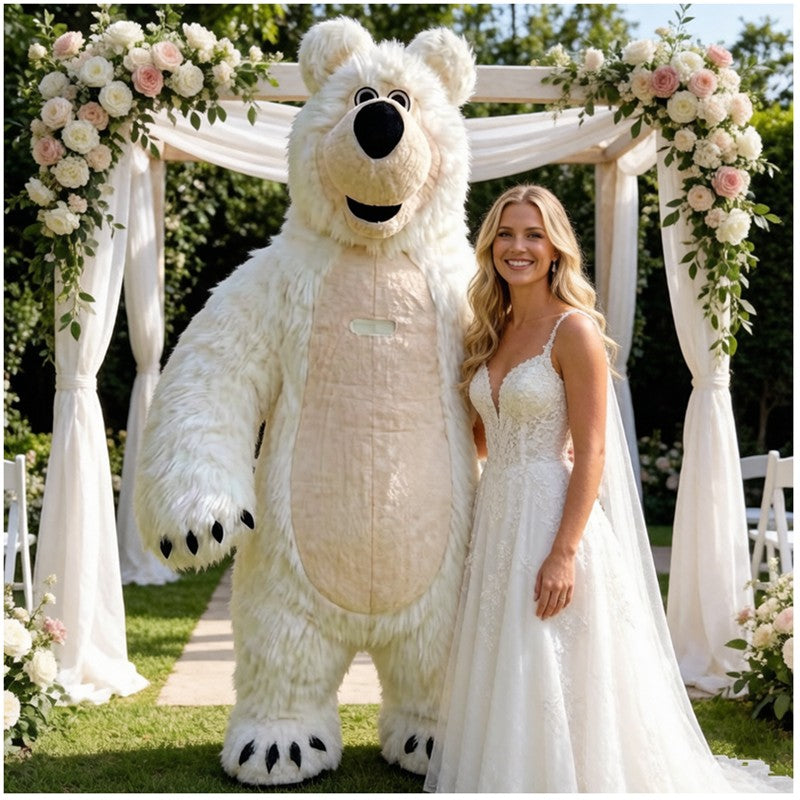 Inflatable Martha Bear Brown Bear Giant Costume Adult Walking Mascot Animal Cartoon Character Strange Costume Halloween Party An