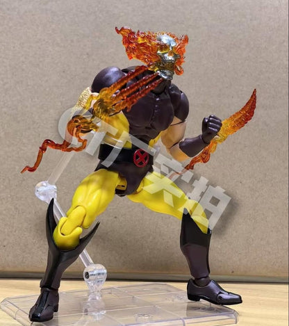 CT Toys Gambit Wolverine Figure Mafex 138 Hellverine Mafex 96 Boneco de Ação X-Men Marrom Quadrinhos SHF Modelo KO Boneco de Brinquedo