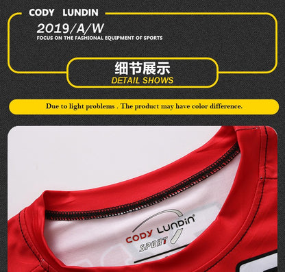 Sportswear Men T-shirt 3D Printing Ant Pattern Novel and Simple, Elastic Compression and Quick-drying Fitness Bodybuilding Shirt