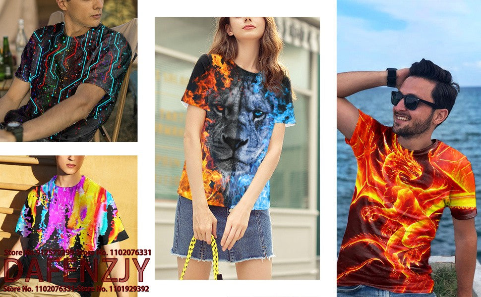 Party Carnival Birthday Short Sleeve Novelty Tee Halloween Cosplay Gothic Men/women T-Shirts Halloween Horror Clown Costume Tops