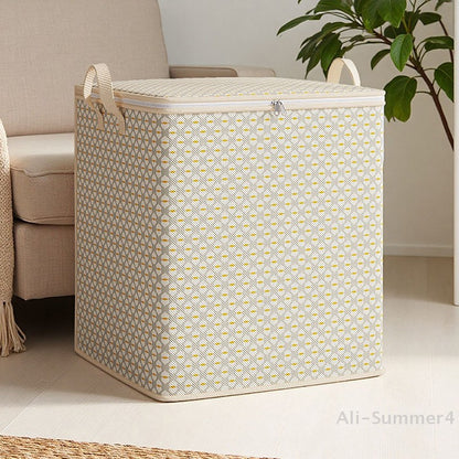 Extra Large Storage Bag - Multifunctional Bedding, Clothing, And Underwear Storage Bag With Zipper, Under Bed Storage Bag