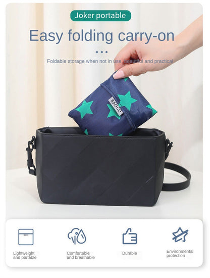 Reusable Foldable Supermarket Shop Large Folding Shopping Bag Easy to Carry Eco-friendly Big Capacity Eco Storage Handbag